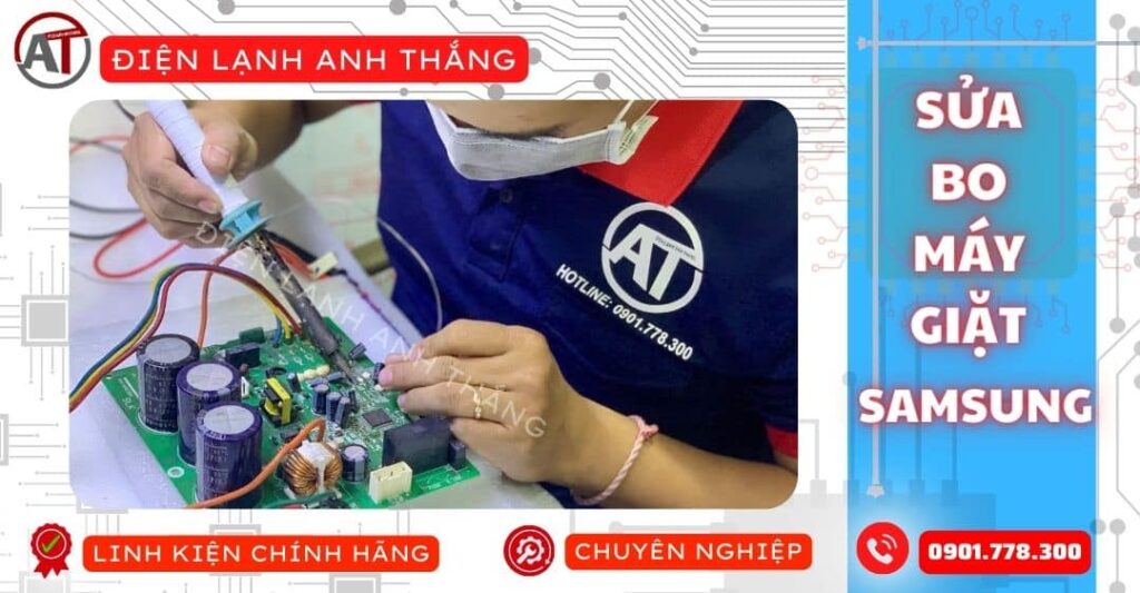 Sửa bo máy giặt samsung Điện lạnh Anh Thắng