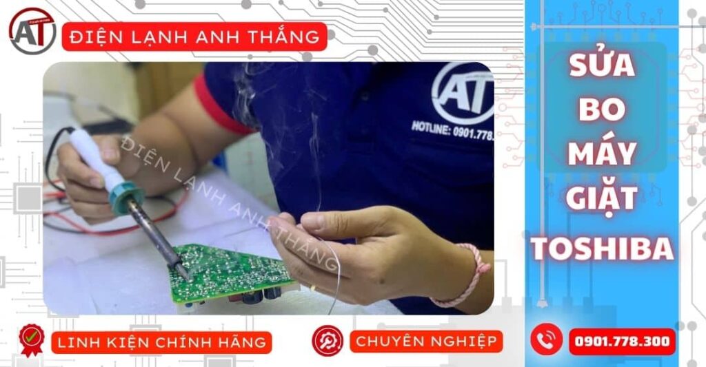 Sửa bo máy giặt toshiba Điện lạnh Anh Thắng