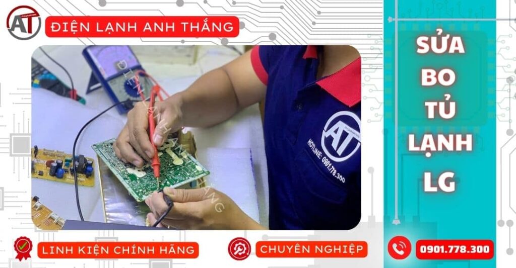 Sửa bo tủ lạnh lg Điện lạnh Anh Thắng
