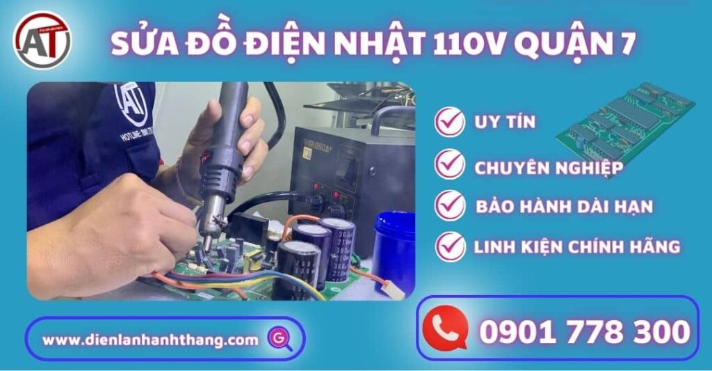 Sửa đồ điện nhật 110v quận 7 Điện lạnh Anh Thắng