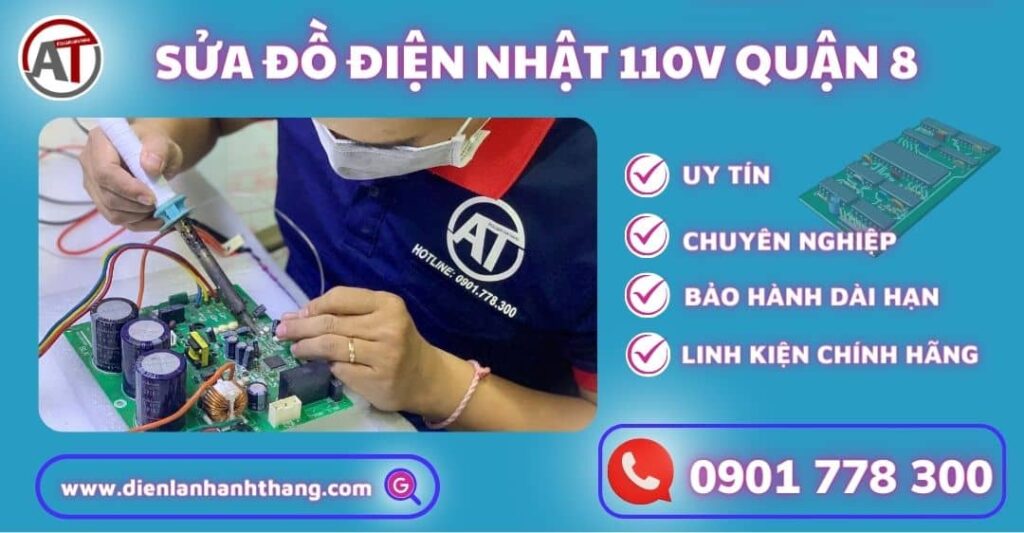 Sửa đồ điện nhật 110v quận 8 Điện lạnh Anh Thắng