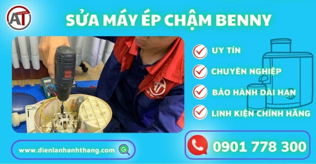 sửa máy ép chậm benny Điện lạnh Anh Thắng