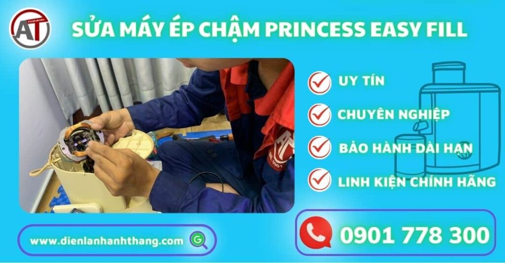 Sửa máy ép chậm Princess Easy Fill Điện lạnh Anh Thắng
