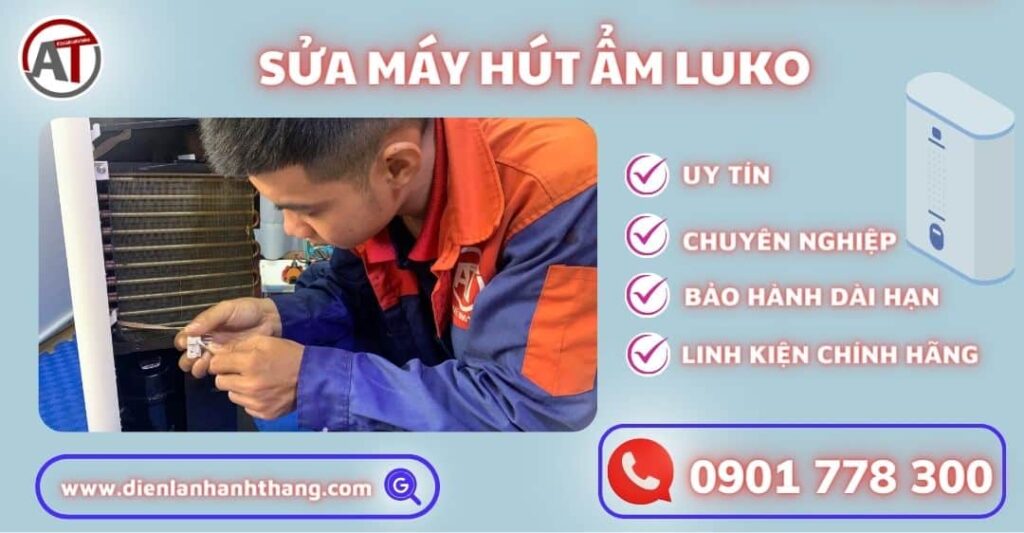 Sửa máy hút ẩm luko Điện lạnh Anh Thắng