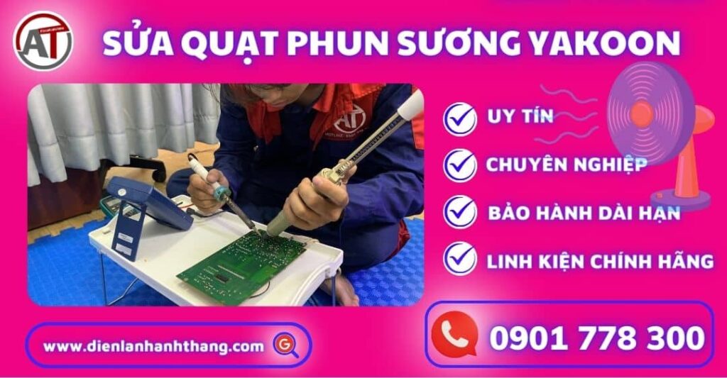 Sửa quạt phun sương yakoon Điện lạnh Anh Thắng