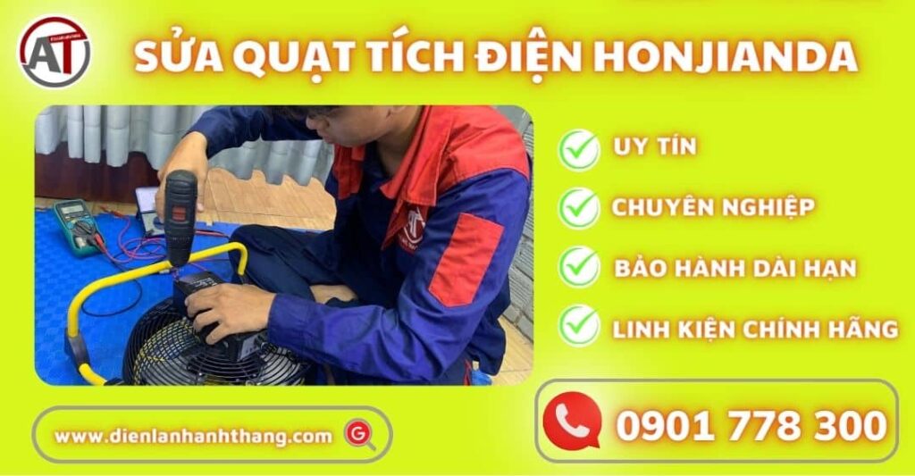 sửa quạt tích điện honjianda Điện lạnh Anh Thắng