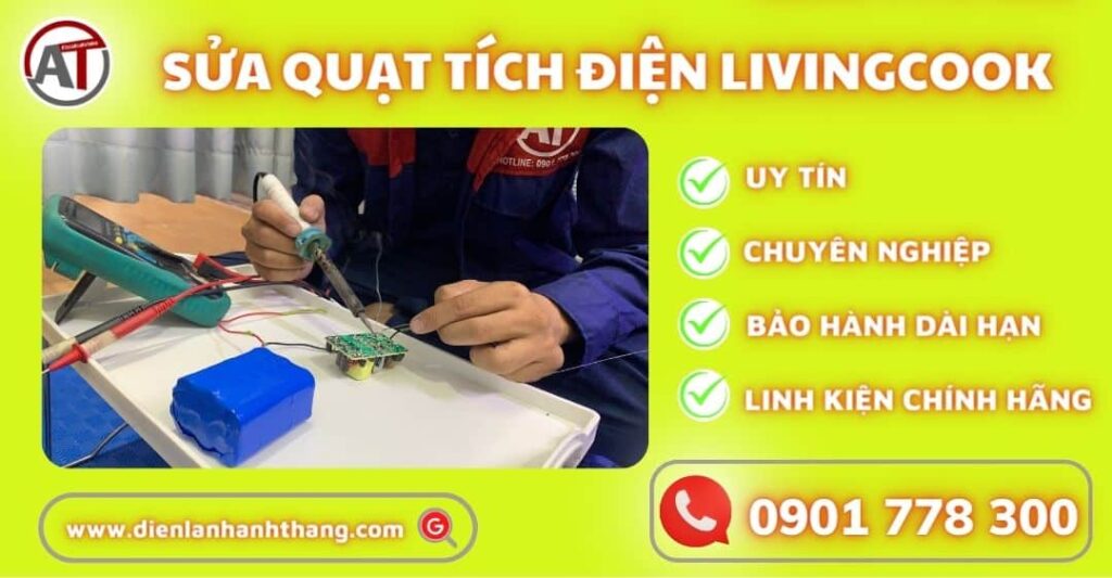sửa quạt tích điện livinngcook Điện lạnh Anh Thắng