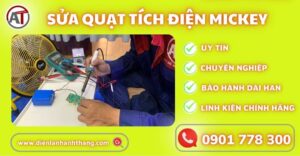 sửa quạt tích điện mickey Điện lạnh Anh Thắng