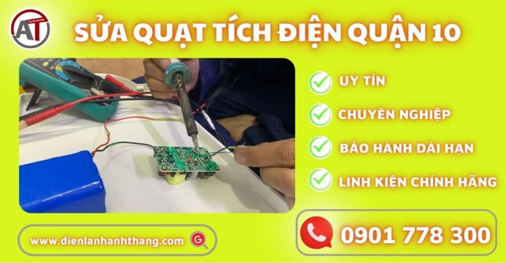 sửa quạt tích điện quận 10 Điện lạnh Anh Thắng