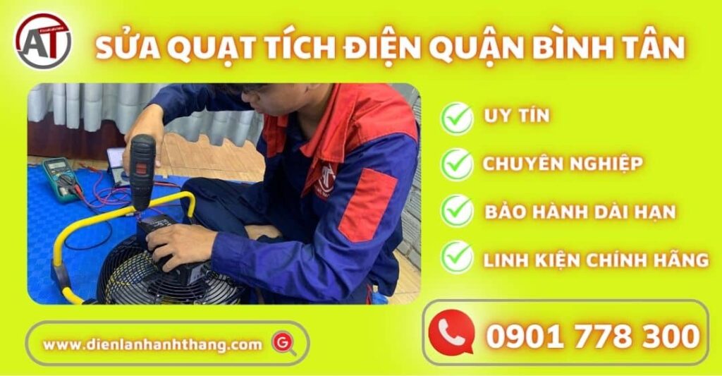 sửa quạt tích điện quận bình tân Điện lạnh Anh Thắng