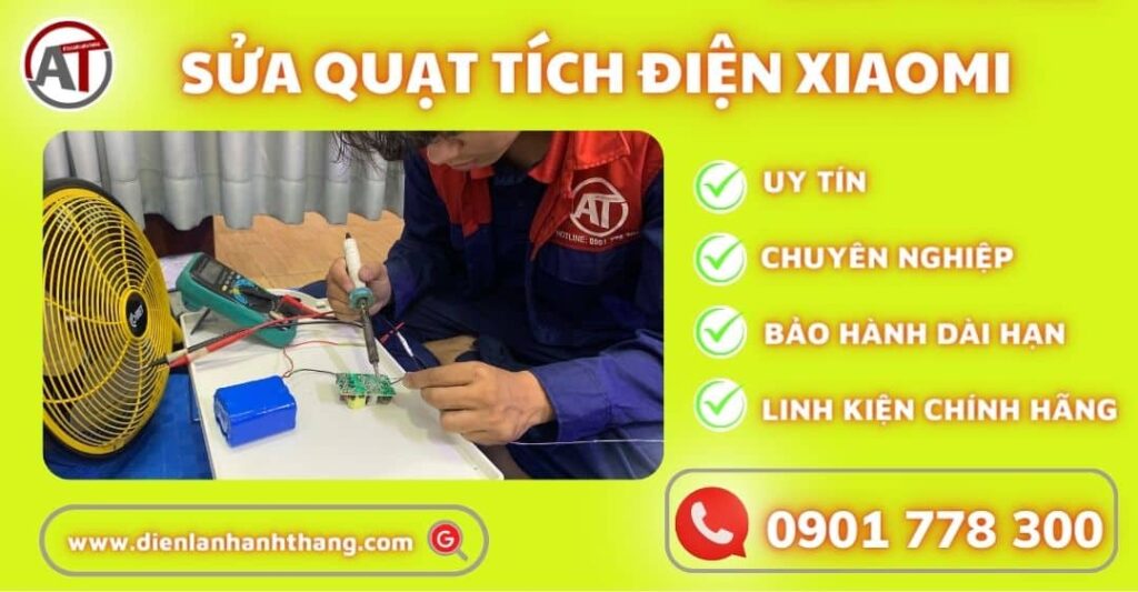 sửa quạt tích điện xiaomi Điện lạnh Anh Thắng