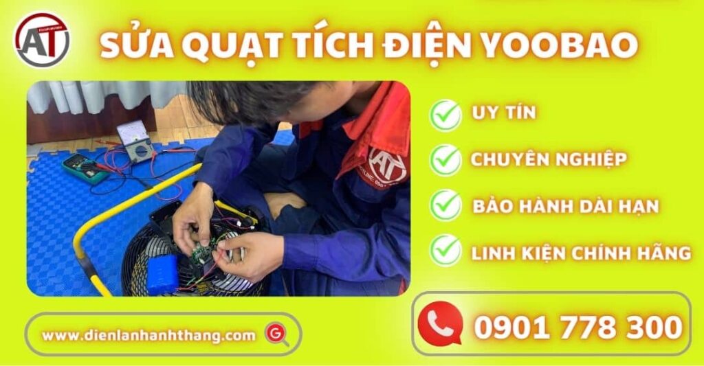 sửa quạt tích điện yoobao Điện lạnh Anh Thắng