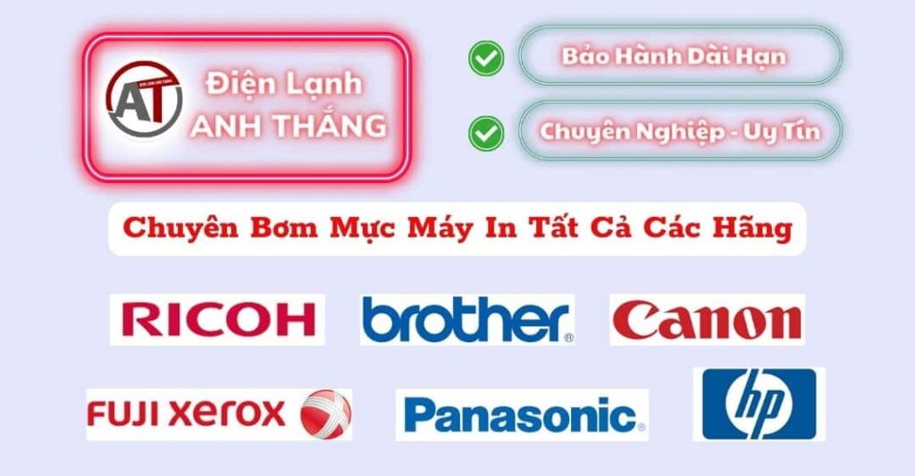 Bơm mực máy in tất cả các hãng Điện lạnh Anh Thắng