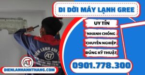 Di dời máy lạnh Gree - Điện lạnh Anh Thắng