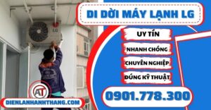 Di dời máy lạnh LG - Điện lạnh Anh Thắng
