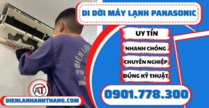 Di dời máy lạnh Panasonic - Điện lạnh Anh Thắng