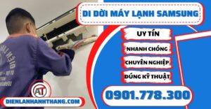 Di dời máy lạnh Samsung - Điện lạnh Anh Thắng