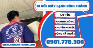 Di dời máy lạnh Bình Chánh - Điện lạnh Anh Thắng