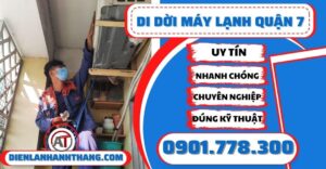 Di dời máy lạnh quận 7 - Điện lạnh Anh Thắng
