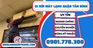 Di dời máy lạnh quận tân bình - Điện lạnh Anh Thắng