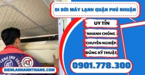 Di dời máy lạnh quận Phú nhuận - Điện lạnh Anh Thắng