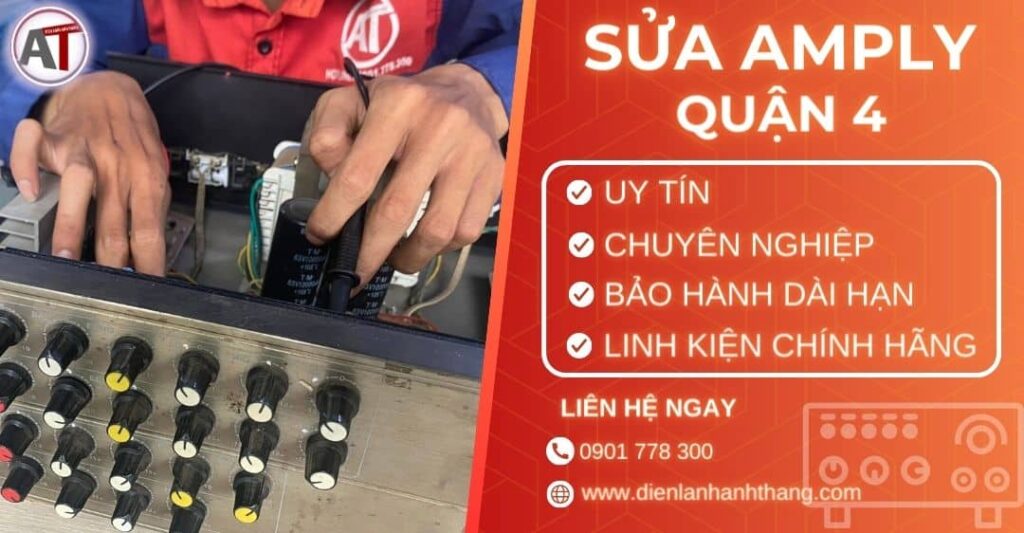 Sửa amply quận 4 Điện lạnh Anh Thắng
