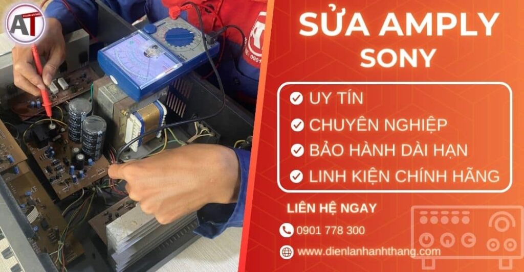 Sửa amply Sony Điện lạnh Anh Thắng