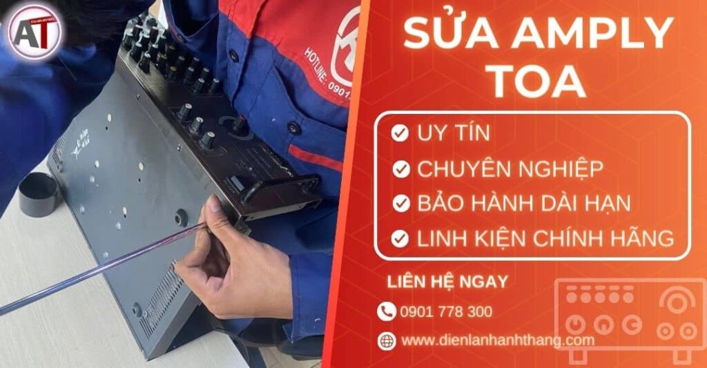 Sửa amply Toa Điện lạnh Anh Thắng