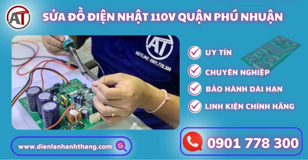 Sửa đồ điện nhật 110v quận phú nhuận Điện lạnh Anh Thắng