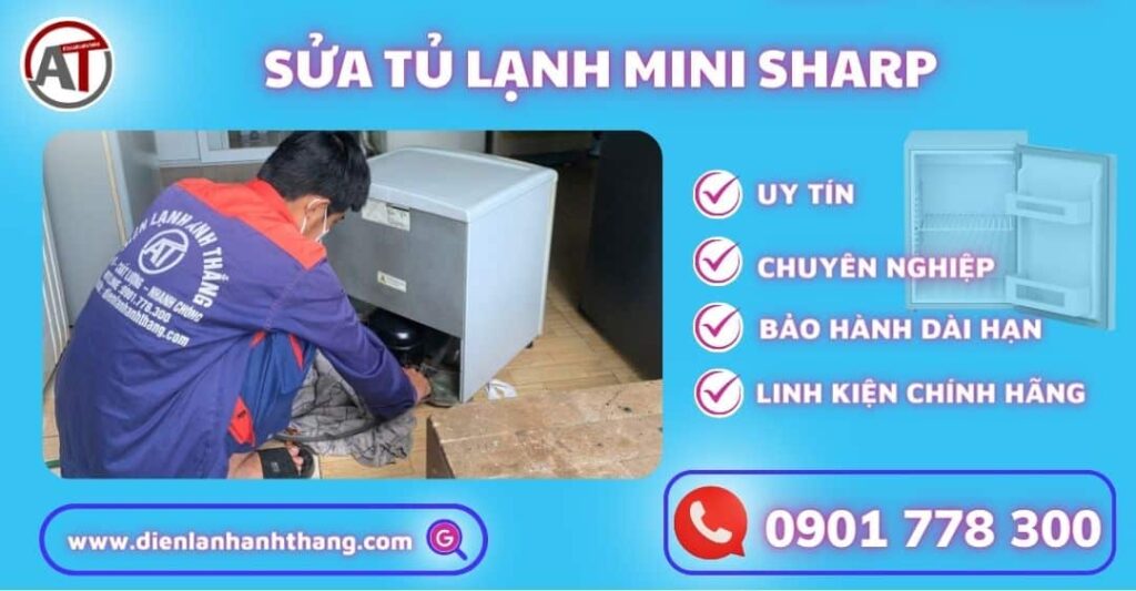 Sửa tủ lạnh mini Sharp Điện lạnh Anh Thắng