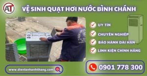 Vệ sinh quạt hơi nước bình chánh Điện lạnh Anh Thắng
