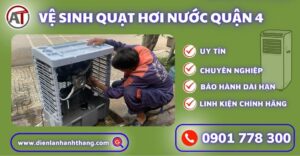 Vệ sinh quạt hơi nước quận 4 Điện lạnh Anh Thắng