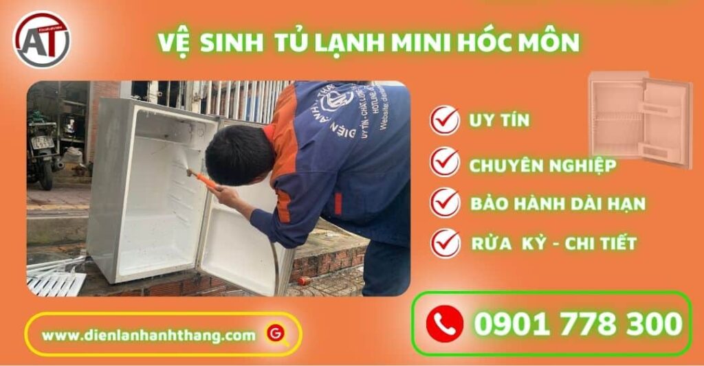 Vệ sinh tủ lạnh mini Hóc môn Điện lạnh Anh Thắng