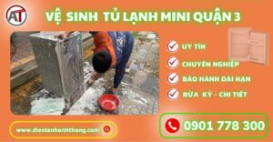 Vệ sinh tủ lạnh mini quận 3 Điện lạnh Anh Thắng