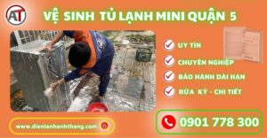 Vệ sinh tủ lạnh mini quận 5 Điện lạnh Anh Thắng