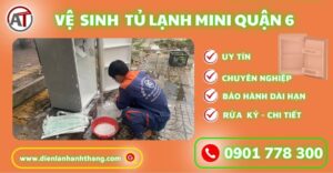 Vệ sinh tủ lạnh mini quận 6 Điện lạnh Anh Thắng