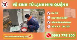 Vệ sinh tủ lạnh mini quận 8 Điện lạnh Anh Thắng