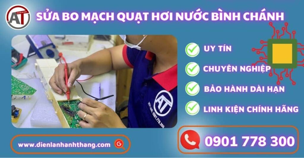 Sửa bo mạch quạt hơi nước bình chánh Điện lạnh Anh Thắng