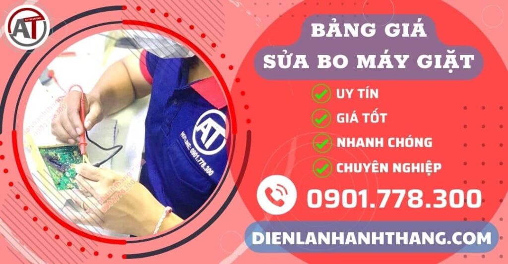 Bảng giá sửa bo máy giặt Điện lạnh Anh Thắng