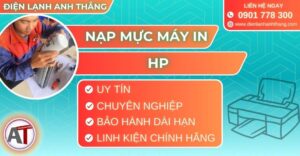Nạp mực máy in Hp Điện lạnh Anh Thắng