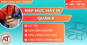 Nạp mực máy in quận 8 Điện lạnh Anh Thắng