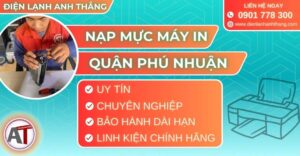Nạp mực máy in quận Phú nhuận Điện lạnh Anh Thắng
