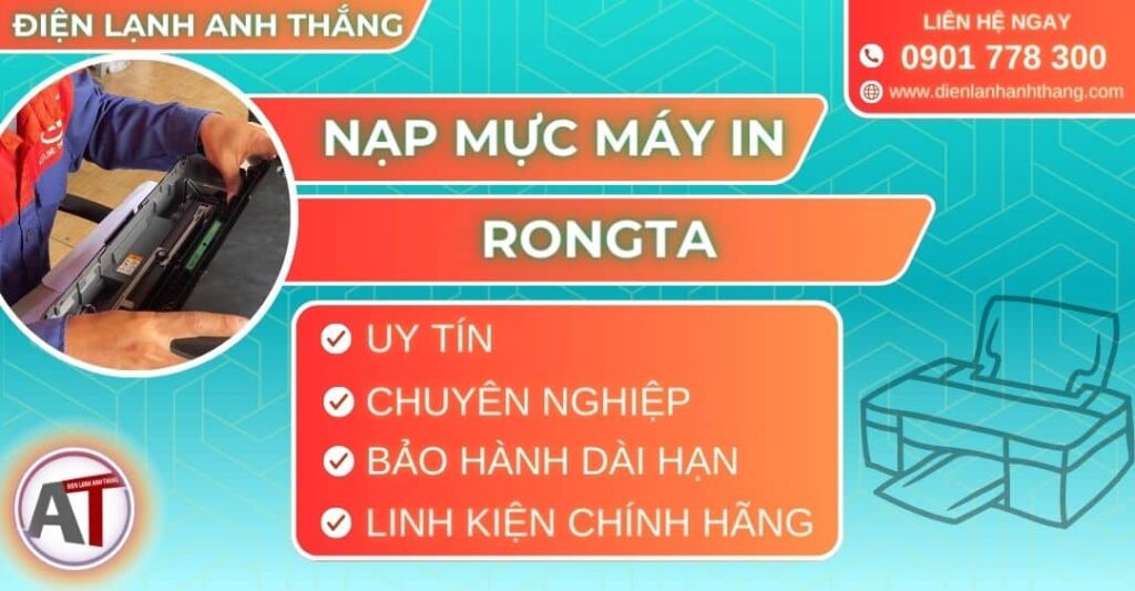 Nạp mực máy in Rongta Điện lạnh Anh Thắng