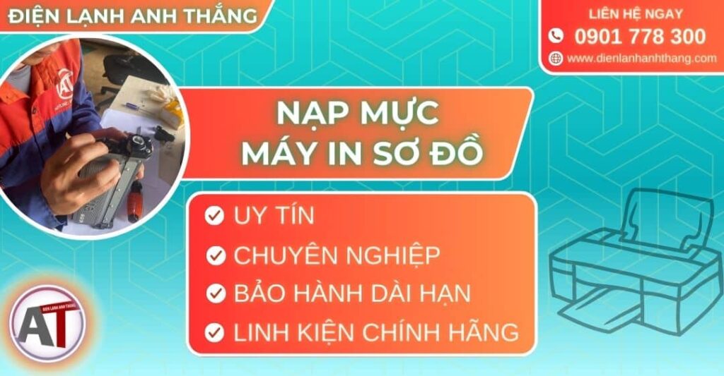 Nạp mực máy in Sơ đồ Điện lạnh Anh Thắng
