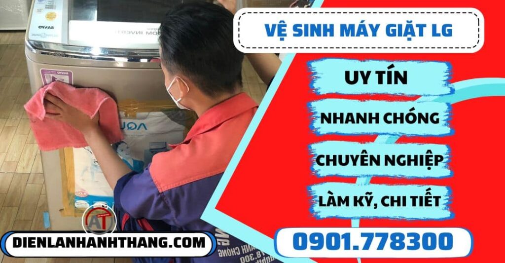 Vệ sinh máy giặt LG - Điện lạnh Anh Thắng