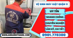 Vệ sinh máy giặt quận 11 - Điện lạnh Anh Thắng