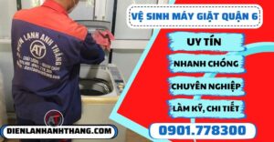 Vệ sinh máy giặt quận 6 - Điện lạnh Anh Thắng