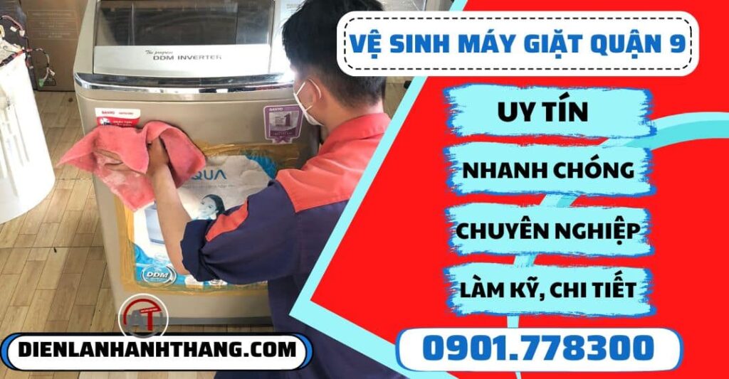 Vệ sinh máy giặt quận 9 - Điện lạnh Anh Thắng