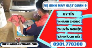 Vệ sinh máy giặt quận 9 - Điện lạnh Anh Thắng