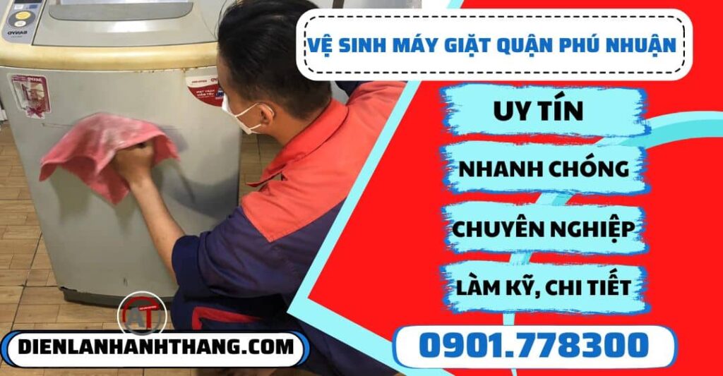 Vệ sinh máy giặt quận Phú nhuận - Điện lạnh Anh Thắng